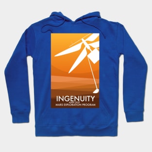 Mars Helicopter Ingenuity space art Hoodie